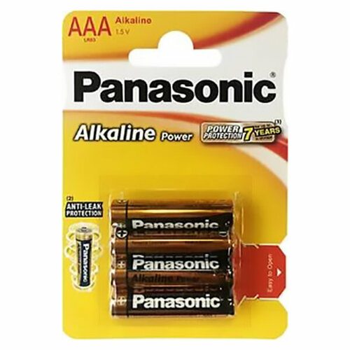 Батарейки алкалиновые Panasonic Alkaline Power AAA LR03 1,5В 6шт элемент питания panasonic alkaline power aaa бл 6 5410853040972