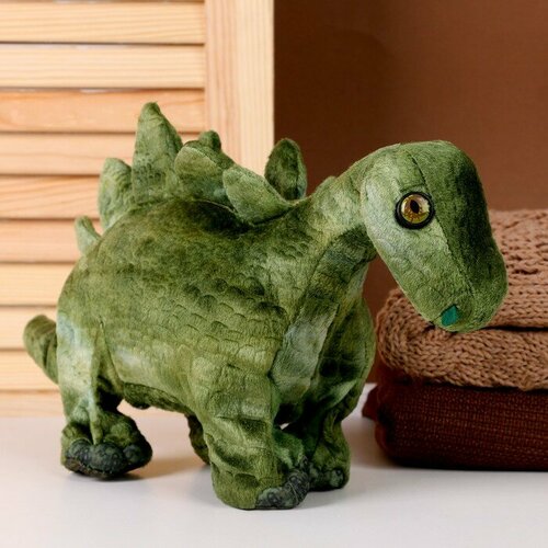 Мягкая музыкальная игрушка «Динозаврик», 43 см, цвет зелёный мягкая музыкальная игрушка динозаврик 31 см цвет зелёный