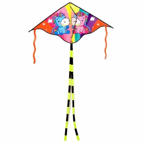 Воздушный змей Единороги , с леской