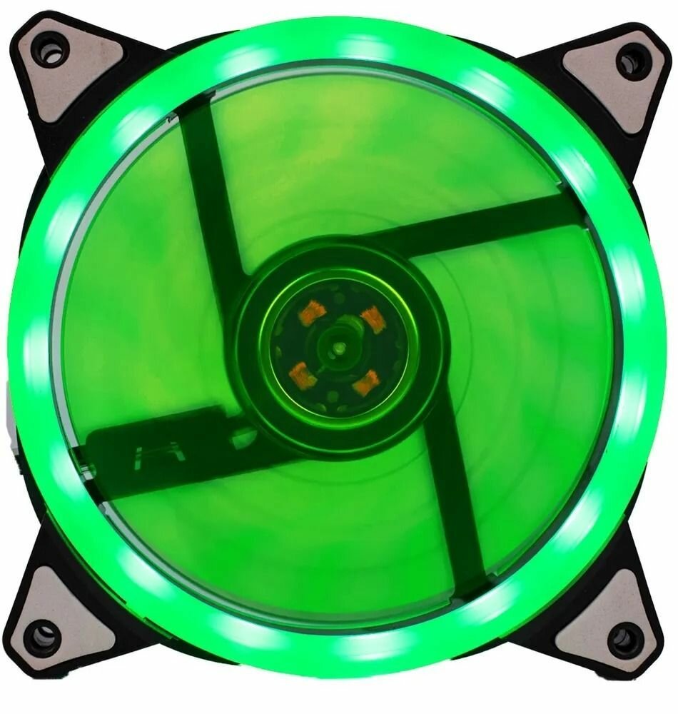 Вентилятор компьютерный Бренд DLED "Зеленый" 120 мм LED Molex 3 pin ORIGINAL V1