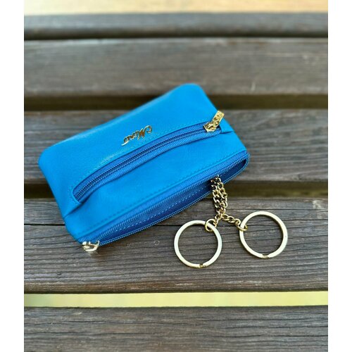 Ключница Moro & Jenny, гладкая фактура, золотой, голубой