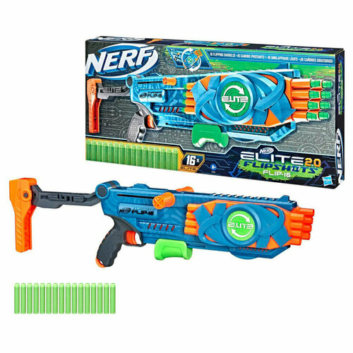 hasbro hb6457b нерф элит 10 деко стрел Бластер NERF Элит 2.0 Флип 16 F2551EU4