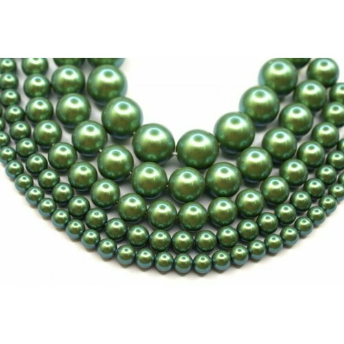 Жемчуг Preciosa Maxima, цвет pearlescent green, 12мм, 704-018, 2шт