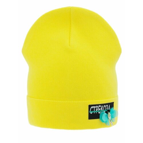 фото Шапка mialt, размер 52-54, желтый