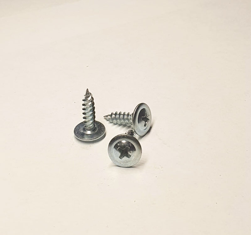 фото Саморез Gsmetiz белый 4.2х16 с пресс шайбой оцинкованный - коробка 1 кг