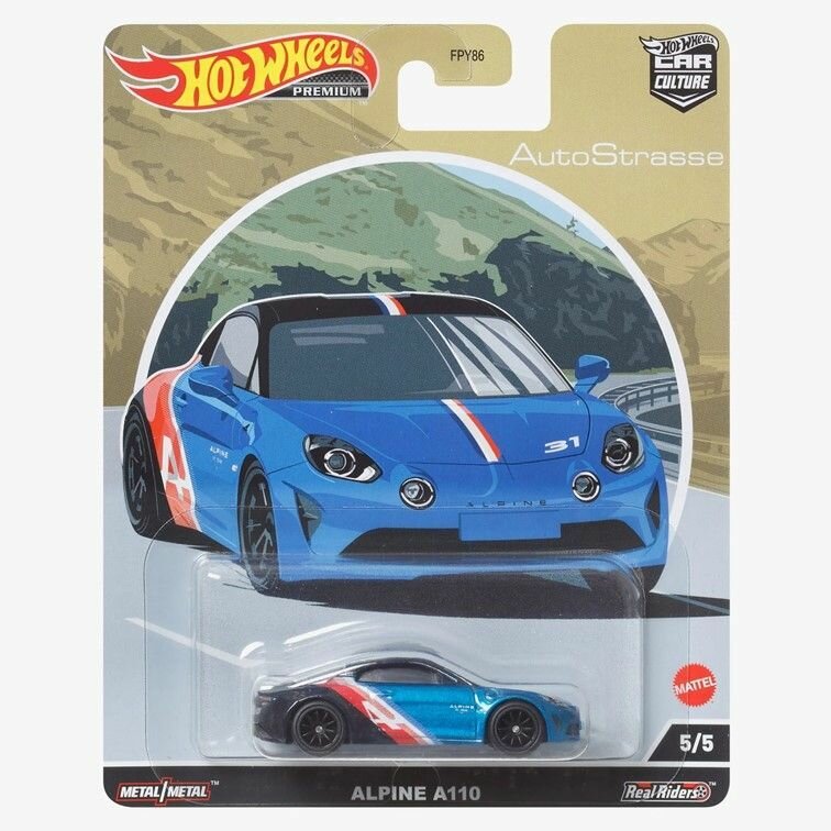 FPY86-HCK17 Машинка игрушка Hot Wheels Premium Car Culture металлическая коллекционная Alpine A110