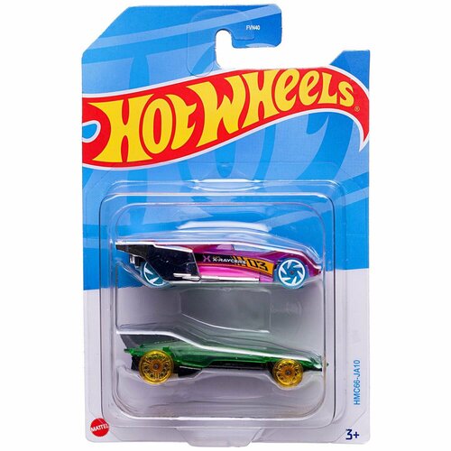 Набор машинок Hot Wheels упаковка из 2-х штук №23 - Mattel [FVN40/23] набор машин mattel hot wheels fvn40 1 7 см разноцветный