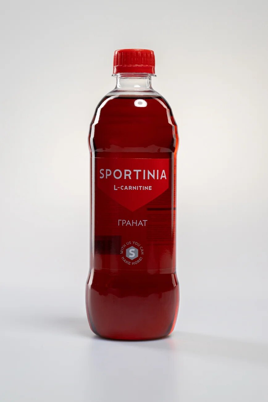 Спортивный напиток Sportinia L-Carnitine (Спортиния Л-карнитин) Гранат 0.5 л / 12 бут.