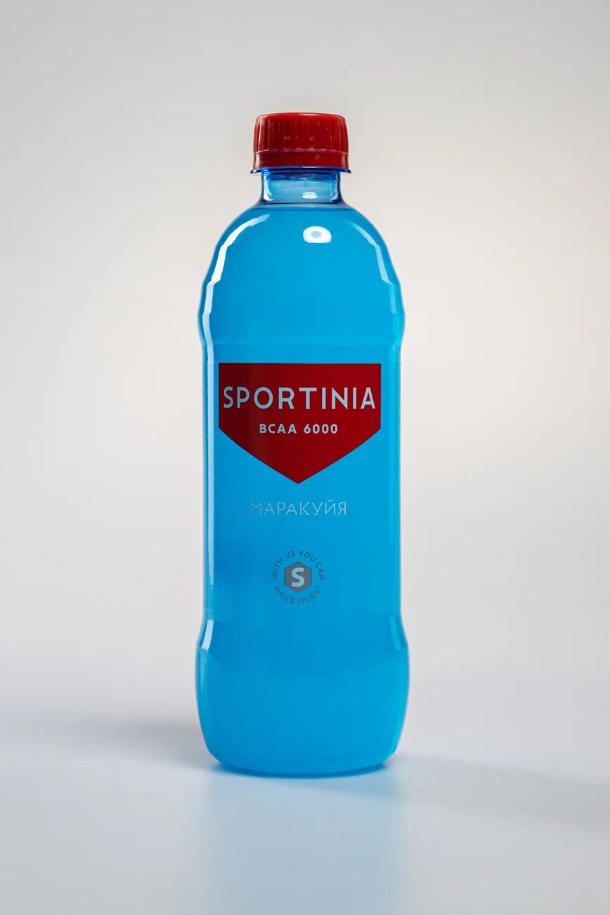 Спортивный напиток Sportinia ВСАА (Спортиния БЦАА) 6000 Маракуйя 0.5 л / 12 бут.