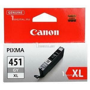 Картридж Canon CLI-451GY XL (6476B001) серый для MG5440/5540/6340/6440/6640/7140/7540 (6476B001)