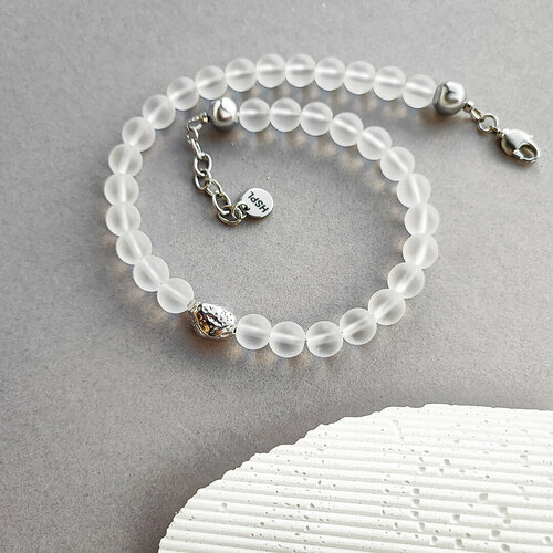 Колье Hitrospletenia, белый