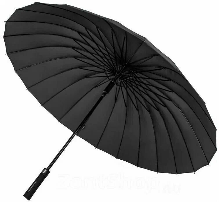 фото Зонт-трость, полуавтомат, купол 125 см, 24 спиц, система «антиветер», чехол в комплекте