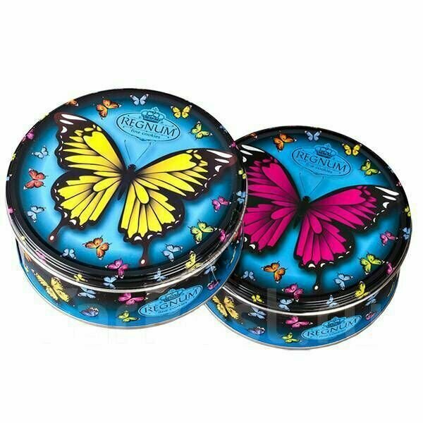Печенье REGNUM Бабочки сдобное с обсыпкой 150г - фотография № 1