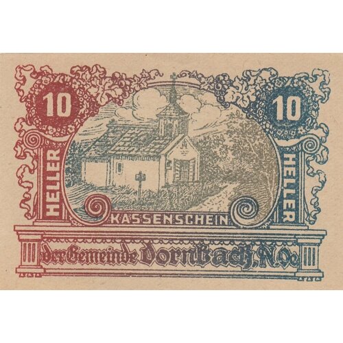 Австрия, Дорнбах 10 геллеров 1914-1921 гг. (№1) (2) австрия дорнбах 75 геллеров 1914 1921 гг 1