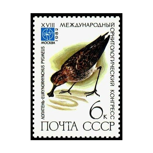 (1982-045) Марка СССР Лопатень XVIII Международный орнитологический конгресс III O