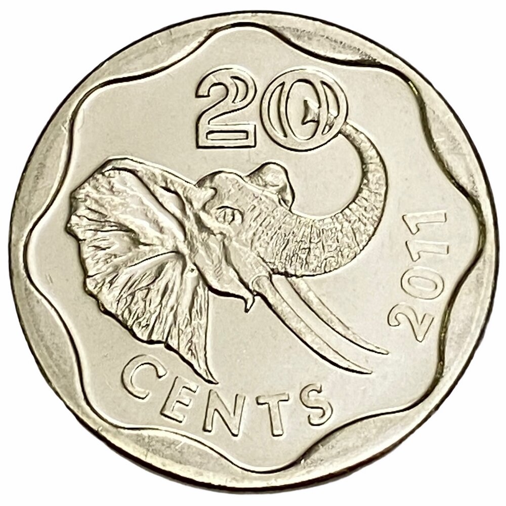 Свазиленд 20 центов 2011 г.