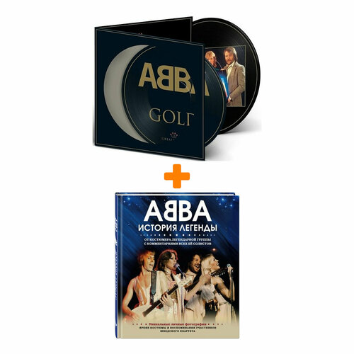 Комплект ABBA: книга История легенды + винил Gold Greatest Hits 2LP (цветной)