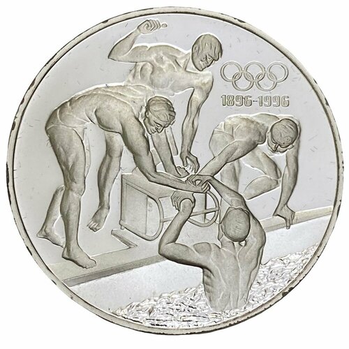 Австралия 20 долларов 1993 г. (100 лет Олимпийским играм - Пловцы) (2)