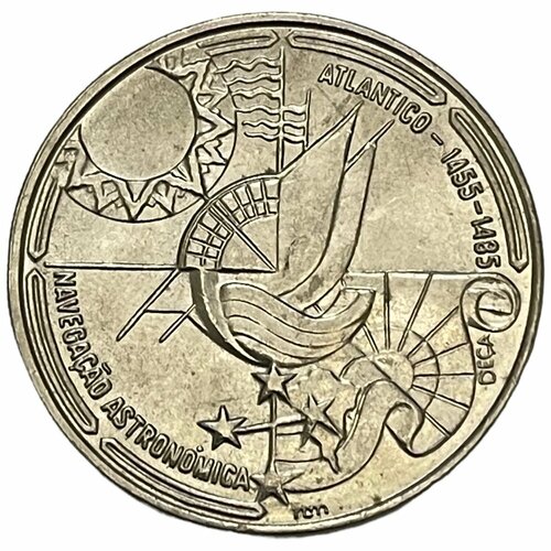 Португалия 100 эскудо 1990 г. (Золотой век открытий - Астронавигация) (CN) монета португалия 100 эскудо 1990 год 2 3