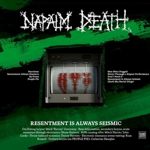 Виниловая пластинка Warner Music NAPALM DEATH - Resentment Is Always Seismic napalm death napalm death utilitarian 180 gr