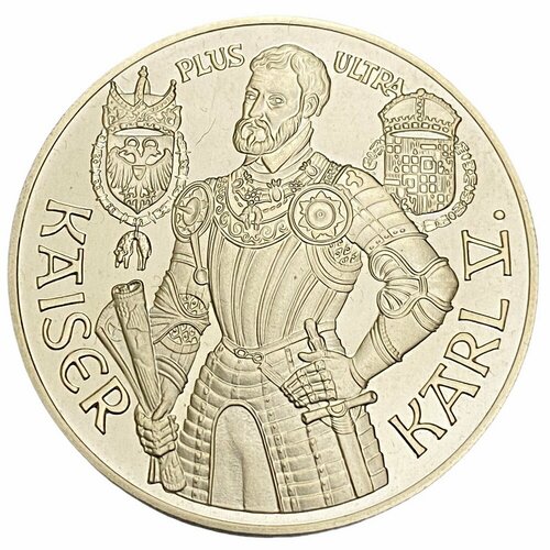Австрия 100 шиллингов 1992 г. (Карл V) клуб нумизмат монета жетон германии 1992 года серебро 90 лет дюнену
