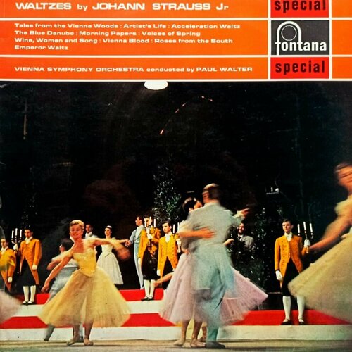 И. Штраус - Waltzes By Johann Strauss Jr (UK,1969) LP, EX+ strauss ii best of blue danube emperor walz wiener blut