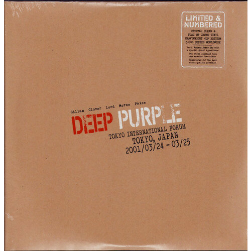 Виниловая пластинка Deep Purple - Live In Tokyo 2001 (4LP) deep purple deep purple a fire in the sky selected career spanning songs cd