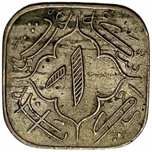 Индия, Хайдарабад 1 анна 1937 г. (AH 1356) клуб нумизмат монета рупия хайдарабада 1906 года серебро мир махбуб али хан асаф джах vi