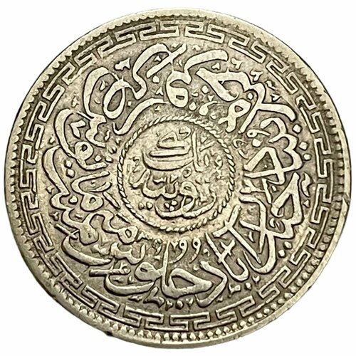 Индия, Хайдарабад 1 рупия 1905 г. (AH 1323) клуб нумизмат монета рупия хайдарабада 1906 года серебро мир махбуб али хан асаф джах vi