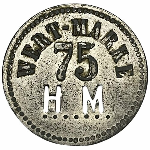 Германия (Веймарская Республика) Лейпциг 75 пфеннигов 1920 г. (Ценная марка HM) германия веймарская республика лейпциг 50 пфеннигов 1920 г 3