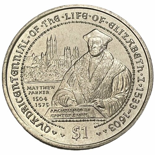 Британские Виргинские острова 1 доллар 2003 г. (400 лет со дня смерти Елизаветы I - Мэттью Паркер)