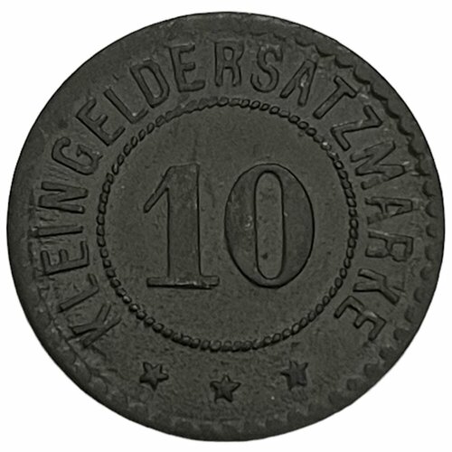 Германия (Германская Империя) Гиссен 10 пфеннигов 1918 г. (Zn) (2) германия германская империя хоф 10 пфеннигов 1918 г zn 2