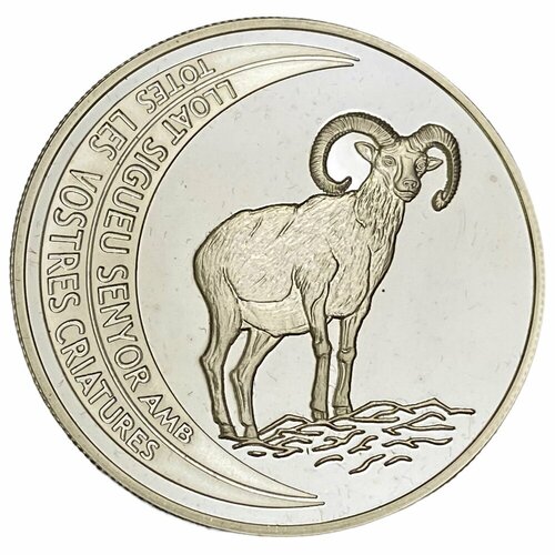 Андорра 10 динеров 2002 г. (Муфлон Баран) клуб нумизмат монета 10 динерс андорры 2002 года серебро xix олимпиада 2002