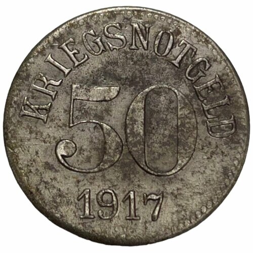 Германия (Германская Империя) Фюрт 50 пфеннигов 1917 г. (Fe) (5)