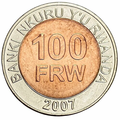 Руанда 100 франков 2007 г. (2) руанда 2000 франков 2007 08 г кофе unc