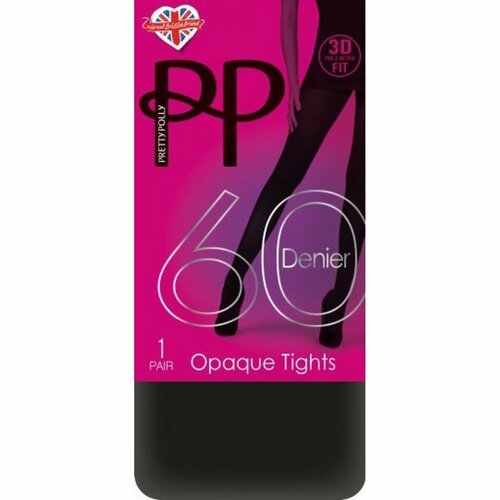 Колготки Pretty Polly Premium Opaques, 60 den, размер XL, серый колготки pretty polly 60 den размер xl серый