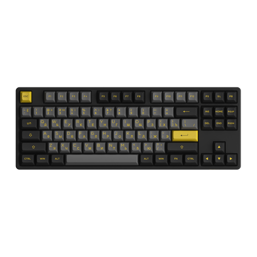 Игровая механическая клавиатура AKKO 5087S Black&Gold (V3 Cream Yellow)