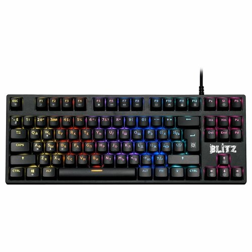 Клавиатура Defender Blitz GK-240L RU игровая с подсветкой из пластика цвет черный 1 шт 437900₽