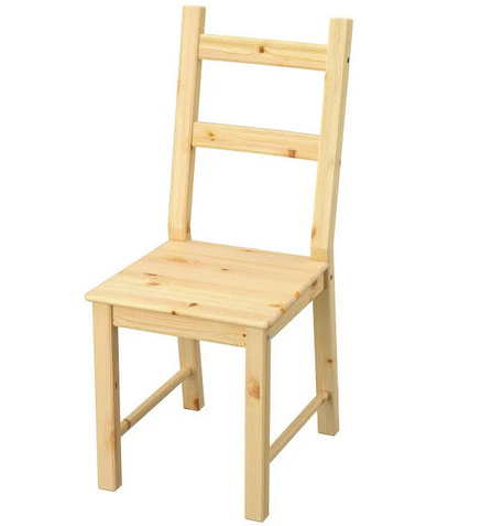 Стул икеа ивар, материал: массив дерева, ШxГxВ: 41х50х95 см, сосна IKEA IVAR