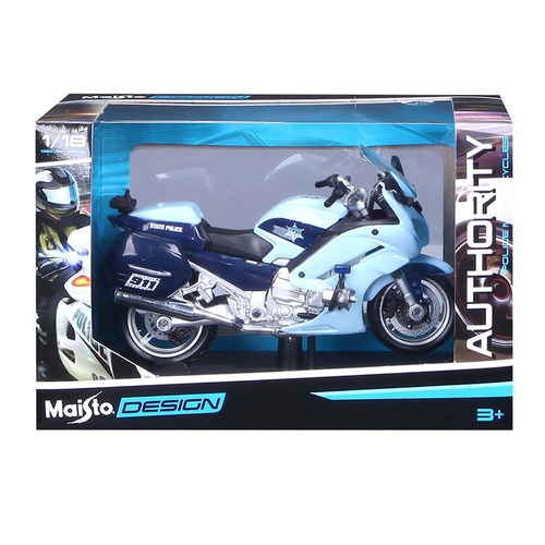 Мотоцикл Maisto 1/18 YAMAHA FJR1300A (32306) голубой maisto 1 18 2018 gp racing yamaha yzr m1 заводская гоночная команда 46 25 литой автомобиль коллекционная модель мотоцикла игрушки