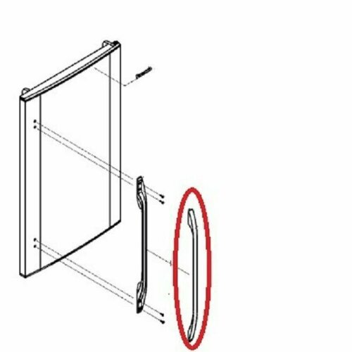 Panasonic CNRAE-11679W Накладка ручки двери холодильника NR-B591-W, B651-W, C601-W, C701-W, D701-W