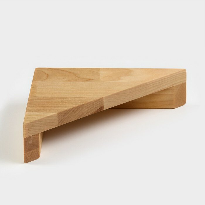 фото Угловая полка - подставка Adelica, 28×20×5 см, берёза