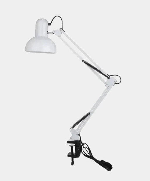Настольная лампа/для маникюрного стола 80 см, белая