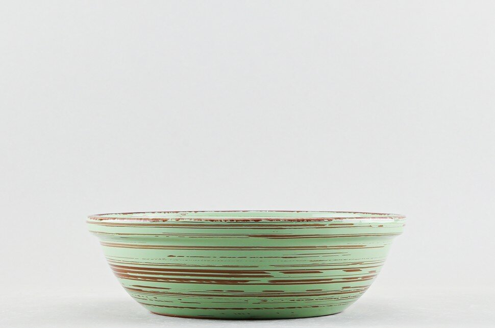 Салатник Легкий бриз, мята, керамика, средний, диаметр 18 см, 500 мл