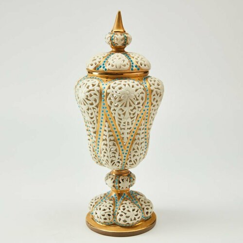 Старинная ваза-ароматница (пот-пурри), период Grainger No.4198 Royal Worcester