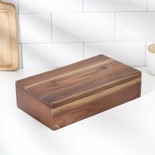 GUNGNIR Органайзер для чая и кухонных принадлежностей 311758 см 8 ячеек тропическая акация 3290₽