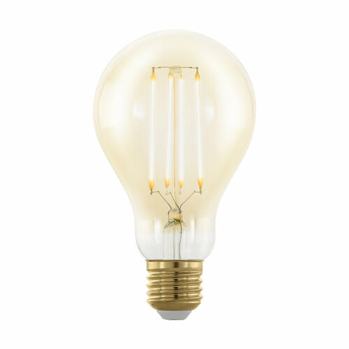 Диммируемая светодиодная лампа филаментная золотая Eglo A75 E27 4W (соответствует 40 Вт) 320Lm 1700K (желтый) 11691