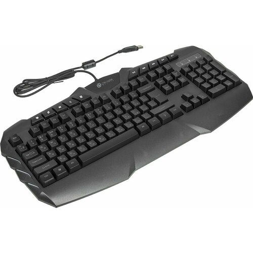 Клавиатура Оклик 777G PSYCHO черный USB Multimedia for gamer LED (подставка для запястий) клавиатура проводная oklick 777g usb черный