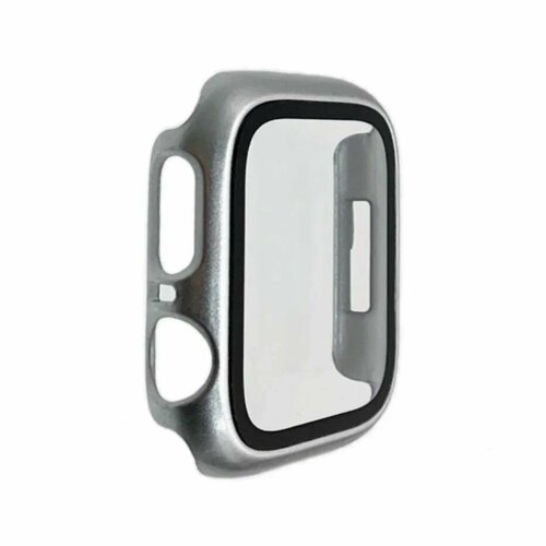 Чехол и защитное стекло для Apple Watch Series 2/3, 42 мм серебристый