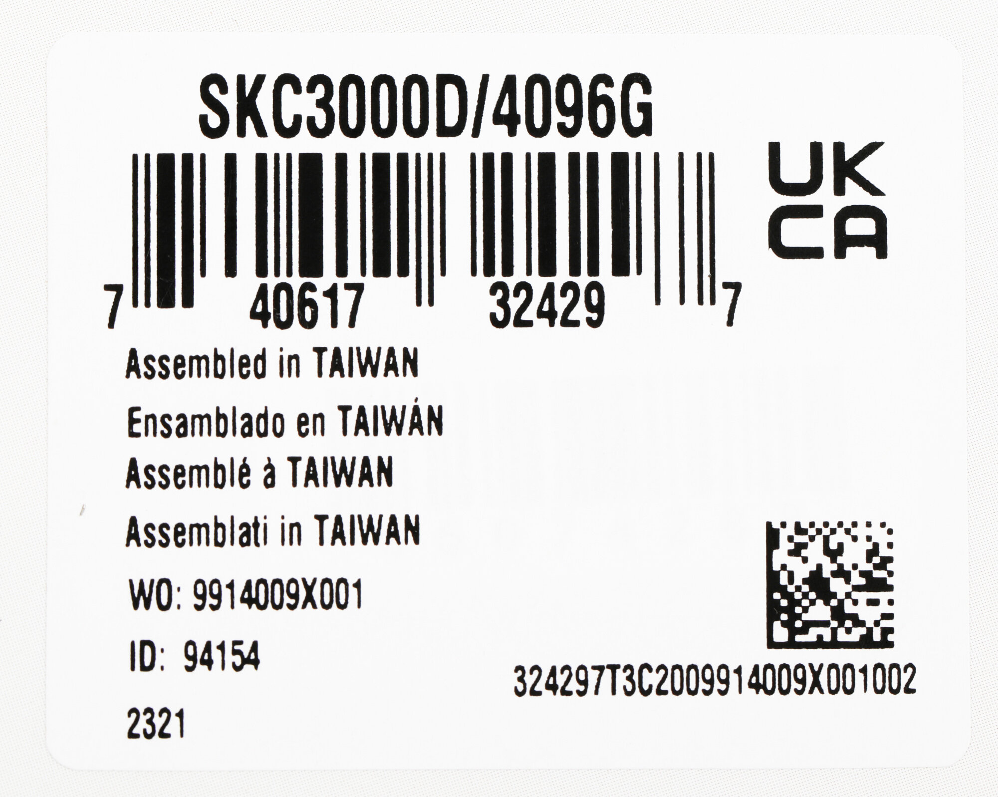 Накопитель SSD M.2 2280 Kingston KC3000 4TB PCI-E 4.0 x4 NVMe 3D TLC 7000/7000MB/s IOPS 1000K/1000K MTBF 2M 3,2 PBW graphen heatsink - фото №7